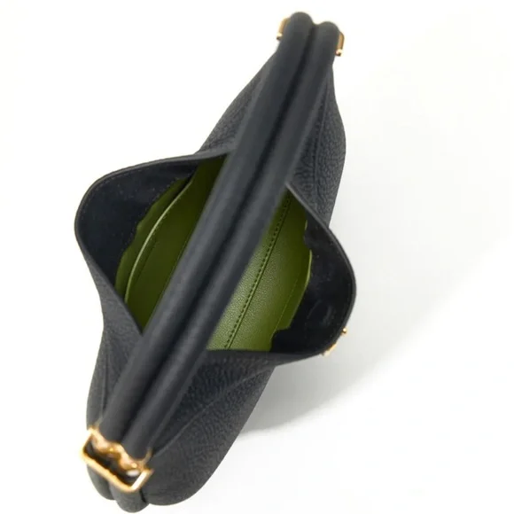 Songmont Black Leather Hobo Bag - Picture 2 of 7